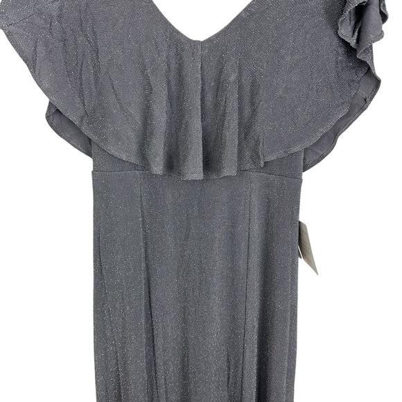 NWT Show Me Your Mumu Renee Maxi Ruffle Dress Dancing Queen Shine Smoke Sz Small - Picture 9 of 14